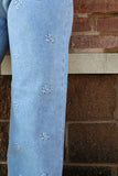 Risen High Rise Dahlia Embroidered Jean