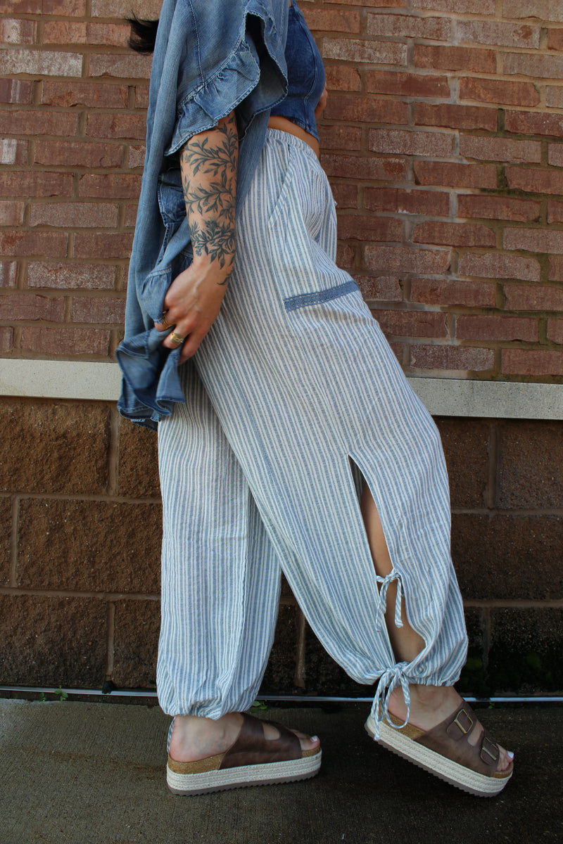 Michelle Side Tie Boho Pant