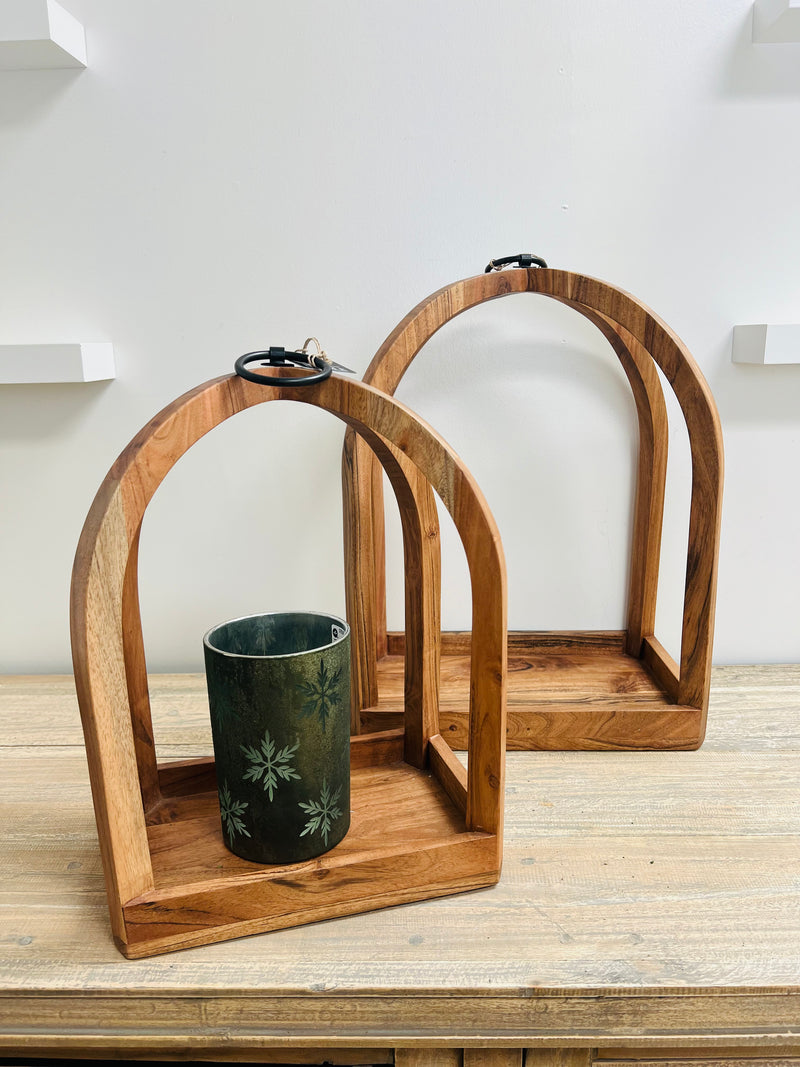 Cherry Wood Display Lantern