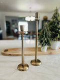 Antique Brass Candle Holders