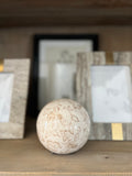 4.5" Beige Heirloom Deco Ball