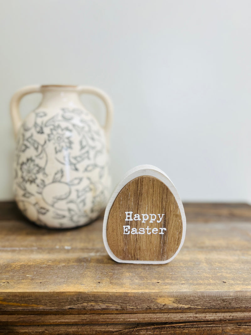 4" Happy Easter Egg