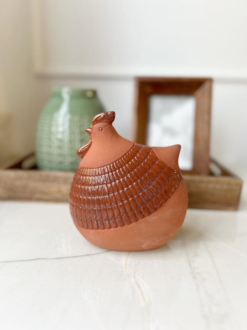 Rust Ceramic Chicken