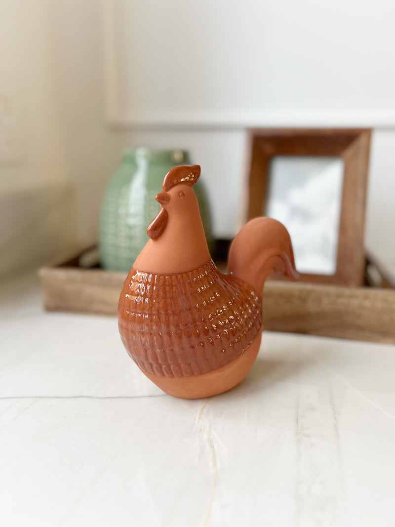 Rust Ceramic Chicken