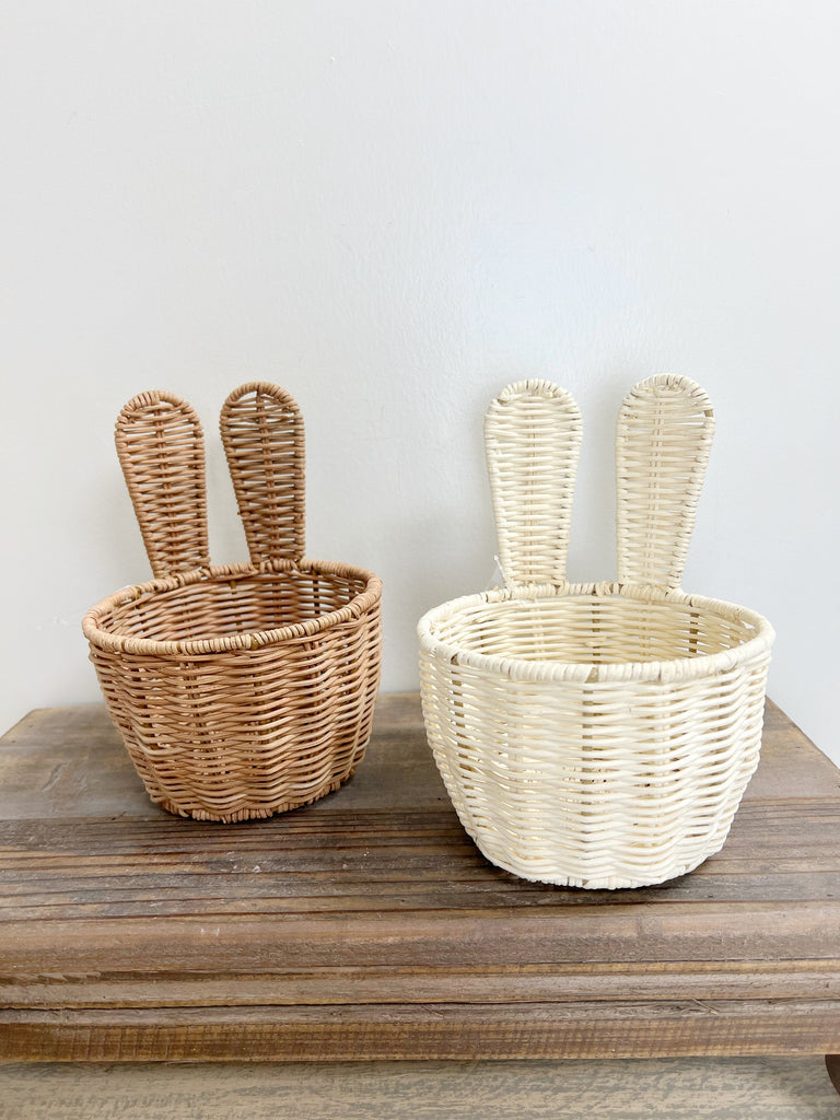 8" Wicker Bunny Basket