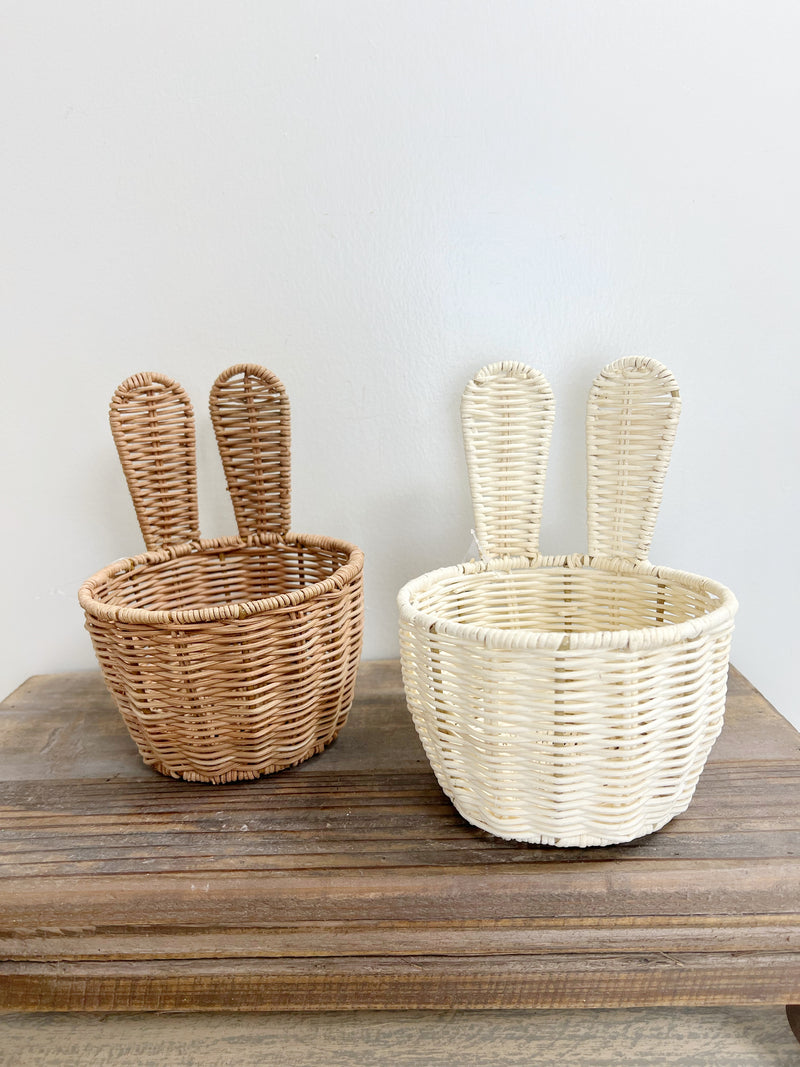 8" Wicker Bunny Basket