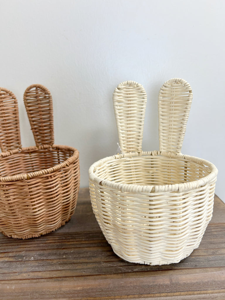 8" Wicker Bunny Basket
