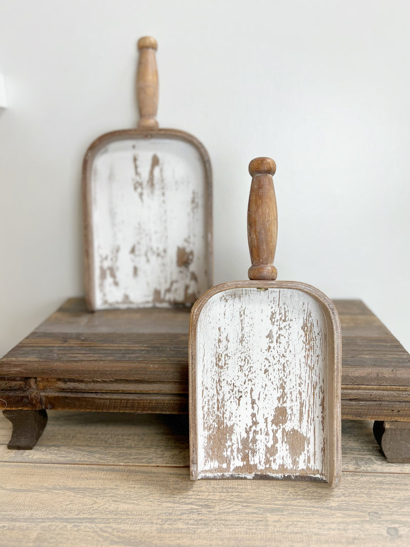 Wood Rustic Scoop Decor