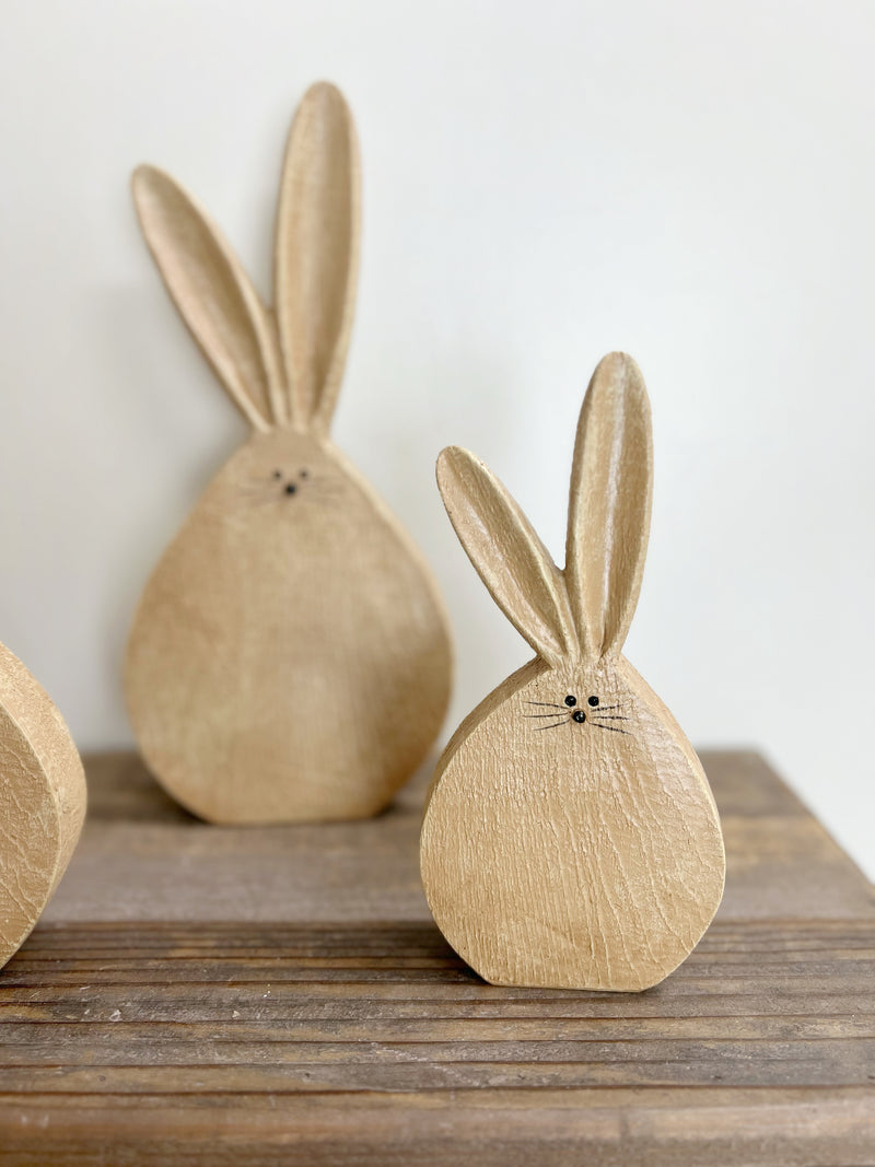 Natural Resin Pom Tail Bunny