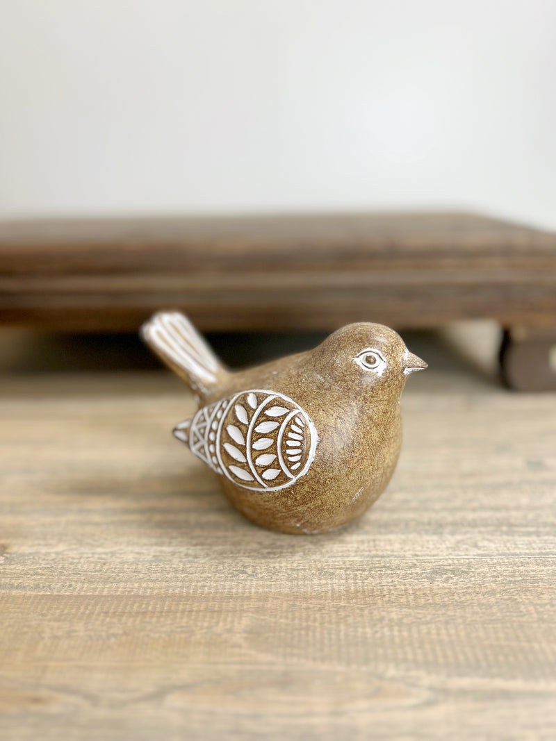 3.5" Carved Resin Bird