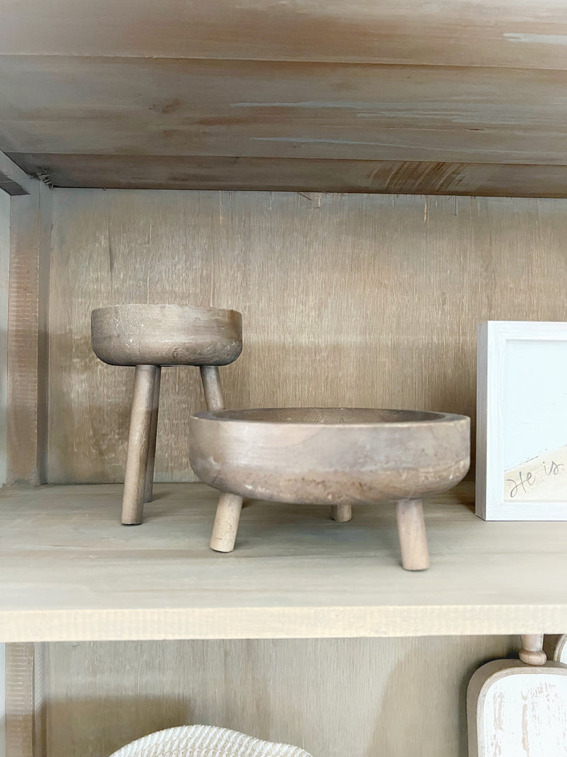 Wood Bowl Pedestals