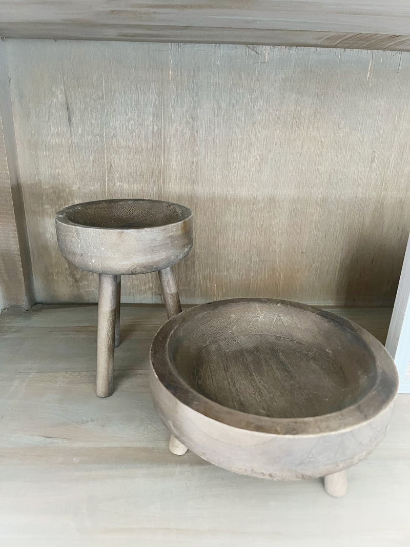Wood Bowl Pedestals