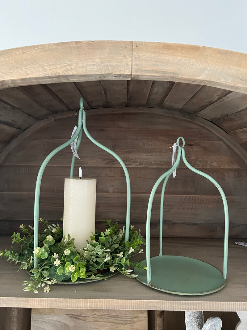 Sage Metal Lantern