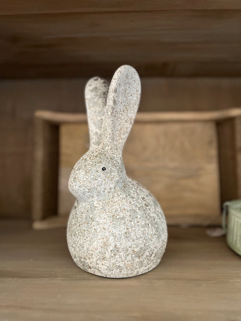 10.5" Ceramic Stone Bunny