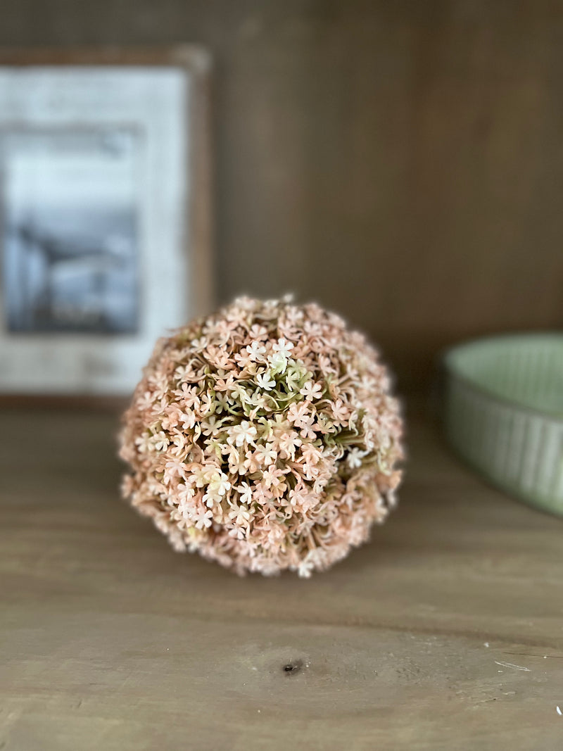 5" Blush Snowball Orb