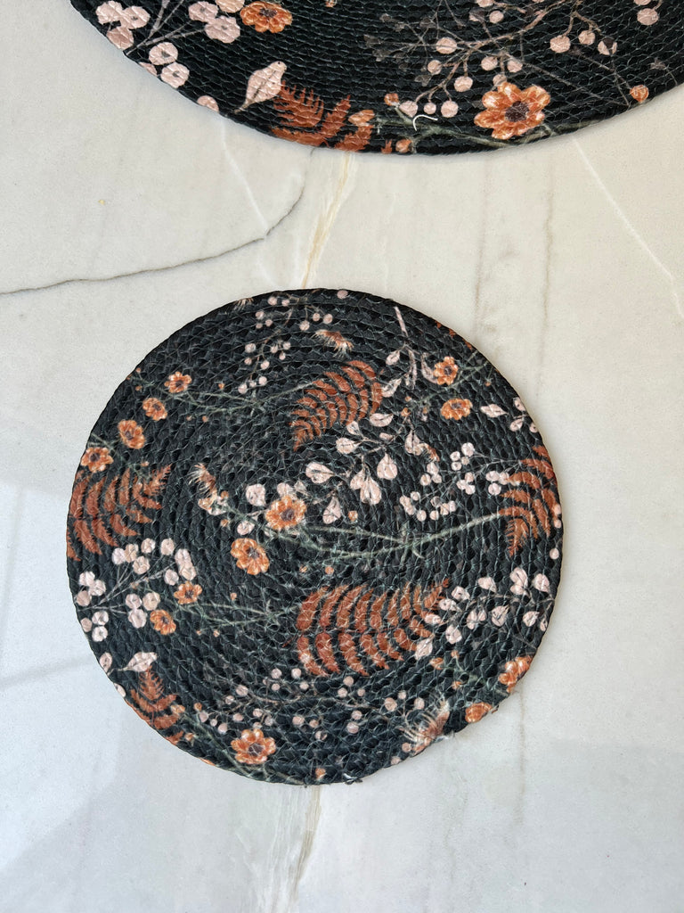 Set of (2) Timeless Flower + Fern Placemats