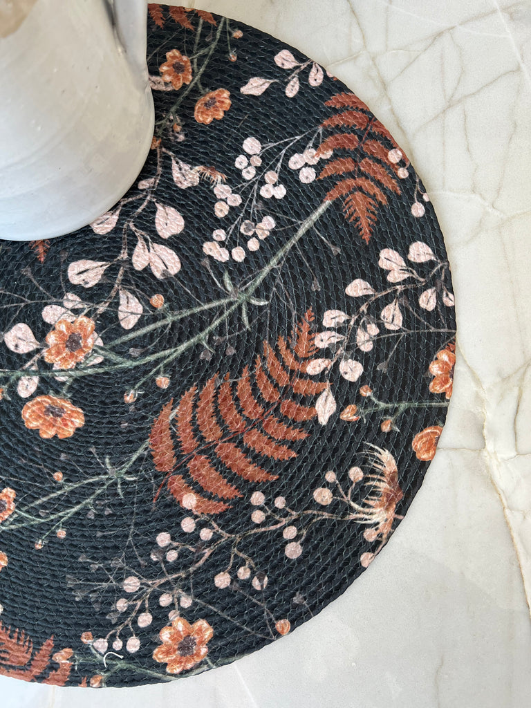 Set of (2) Timeless Flower + Fern Placemats