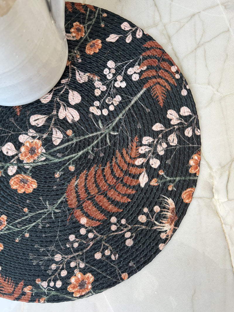 Set of (2) Timeless Flower + Fern Placemats