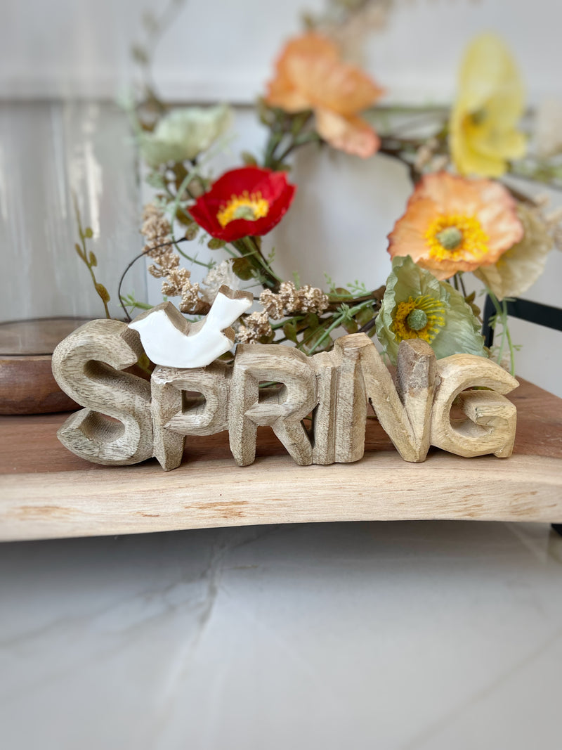 Wood Spring Word Block