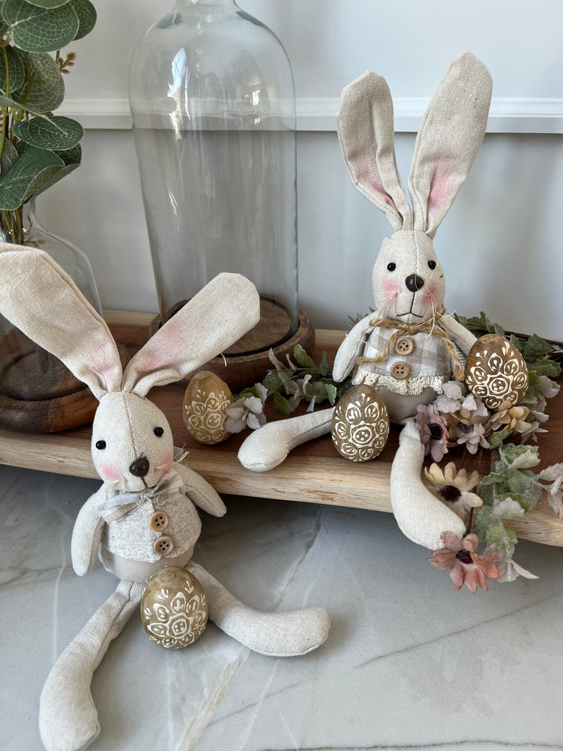 7" Long Ear Plush Bunny