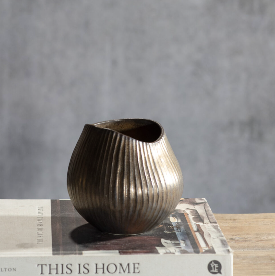 4.5 Bronze Ceramic Tealight Holder