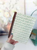*inner* 8 Green Floral Canvas Leather Journal
