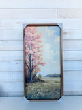 12" x 24" Pink Spring Tree Blossoming