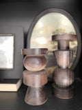 Geo Wood Candle Holder