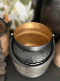 9.25" Iron Mosaic Lantern