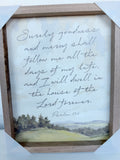 8" x 10" Surely Goodness Psalm