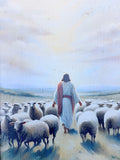 24" x 36" Walk With Jesus Sheep