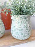 Ceramic Rustic Pattern Easter Planter