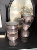 Geo Wood Candle Holder