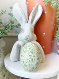 Mini Rustic Pattern Egg Figurine