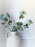28" Frosted Eucalyptus Spray - Green/White