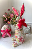 22” Embroidered Botanical Easter Bunny