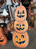 42” LED Stacked Pumpkin Easel Sign
