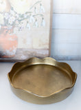 11.5" Gold Ruffle Dish