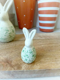 2" Mini Rustic Pattern Rabbit Figurine