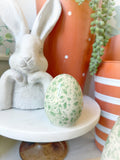 Mini Rustic Pattern Egg Figurine