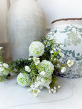 14" Mini Dahlia + Waxflower Bush