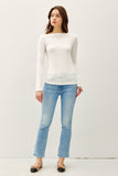 Boatneck Longsleeve Top
