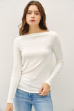 Boatneck Longsleeve Top