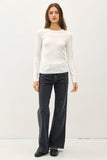 Boatneck Longsleeve Top