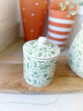 7" Ceramic Easter Pattern Jar