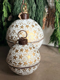 White & Gold Star Bell Jumbo