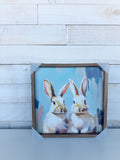 12" x 12" Bunny Pair