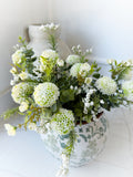 14" Mini Dahlia + Waxflower Bush