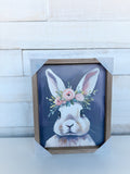 8" x 10" Bunny With Flower Crown