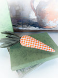 Orange Check Fabric Carrot
